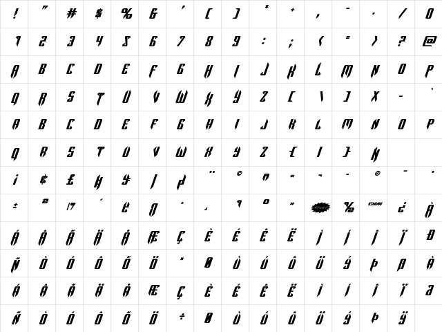 The Immortal Bold Italic Bold Italic Character Map The Immortal Bold Italic Bold Italic Character Map