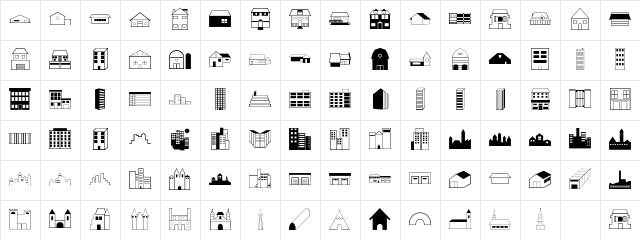 Buildings Regular Character Map Buildings Regular Character Map