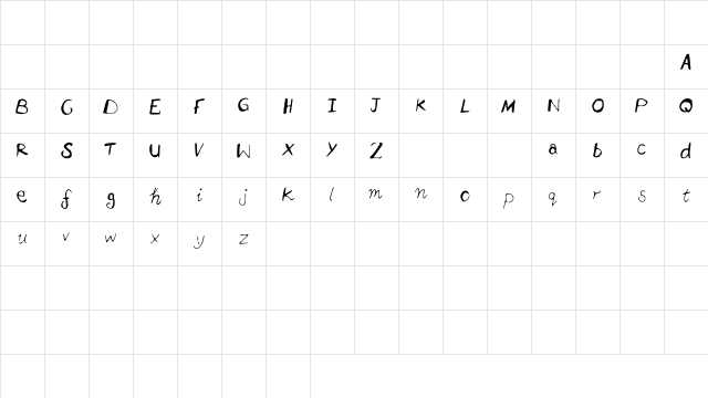 2nd_Attempt Medium Character Map 2nd_Attempt Medium Character Map