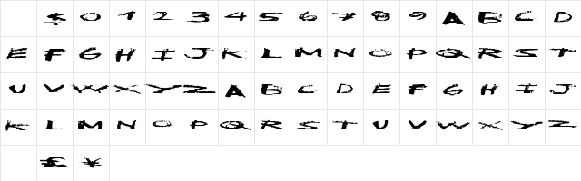 CleanDirty Regular Character Map CleanDirty Regular Character Map
