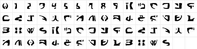 tANTALOG2 Regular Character Map tANTALOG2 Regular Character Map