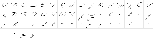 Close to You Regular Character Map Close to You Regular Character Map