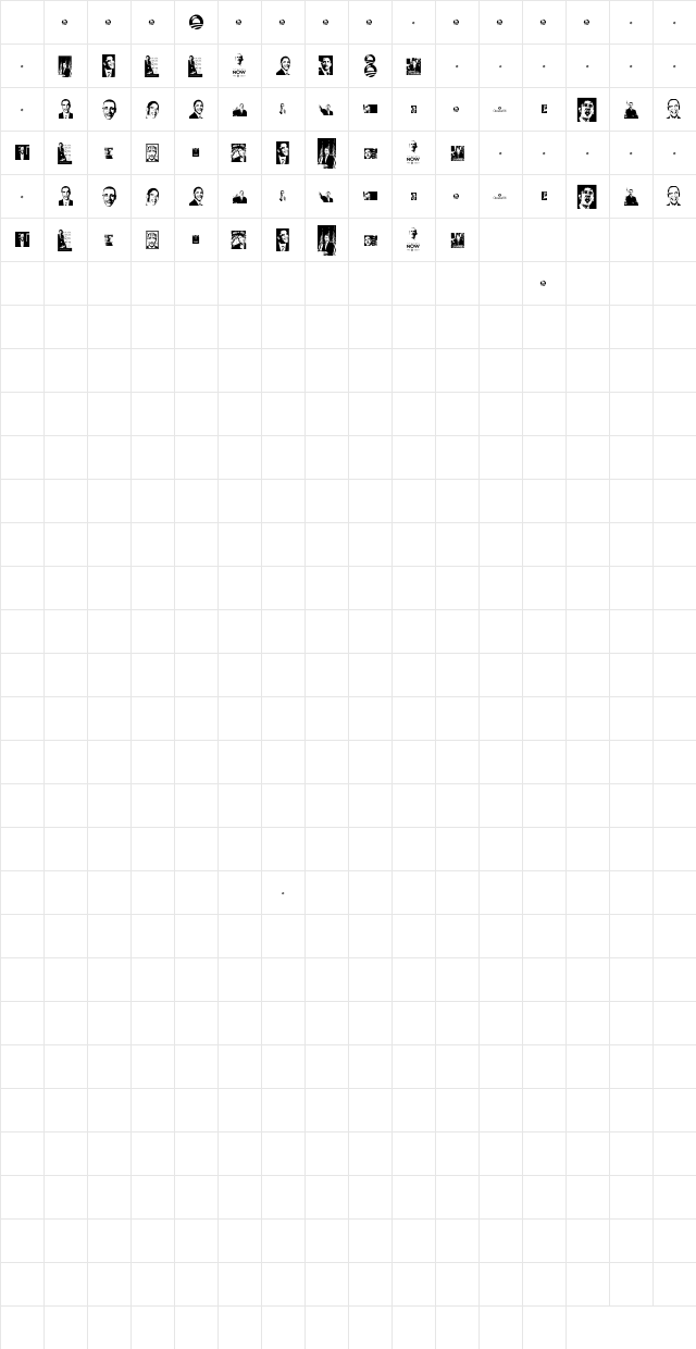 Obama Regular Character Map