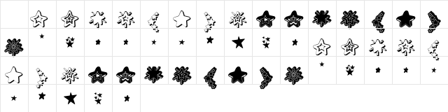 MF Star Dings 2 Regular Character Map MF Star Dings 2 Regular Character Map