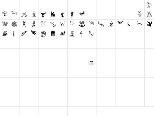 FantasticCreationsTwo Regular Character Map FantasticCreationsTwo Regular Character Map