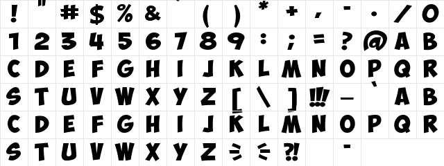 ObelixPro Bold Character Map ObelixPro Bold Character Map