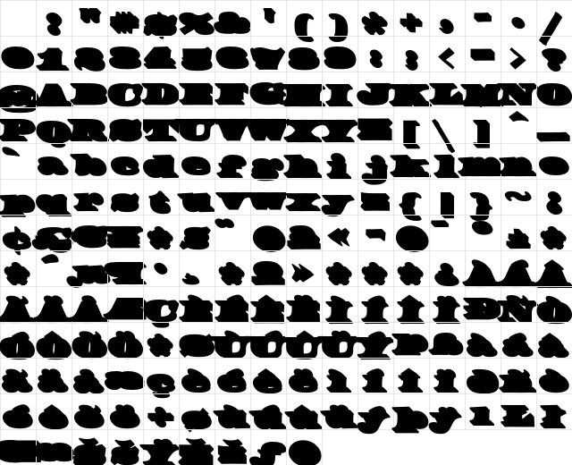FederalTwelve Medium Character Map FederalTwelve Medium Character Map