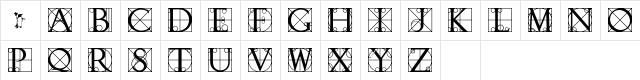 Walrod Initials Character Map Walrod Initials Character Map