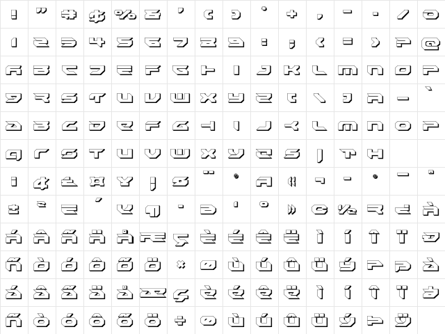 Royal Samurai 3D Regular Character Map