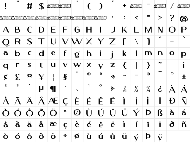 Alozera PERSONAL USE ONLY! Regular Character Map Alozera PERSONAL USE ONLY! Regular Character Map