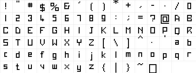 00Cryonix Regular Character Map 00Cryonix Regular Character Map
