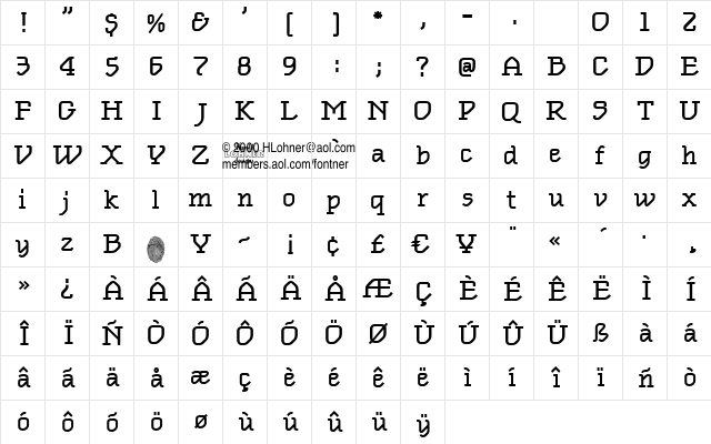 Oblique TextMedium Regular Character Map Oblique TextMedium Regular Character Map
