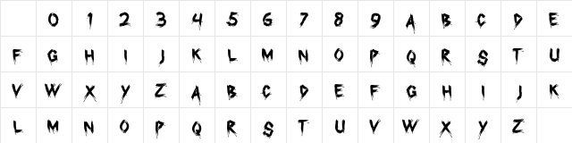 Brack Regular Character Map Brack Regular Character Map
