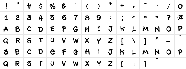 Cbz Zap Regular Character Map