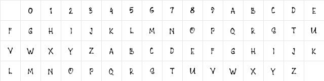 PAGEONE Regular Character Map PAGEONE Regular Character Map