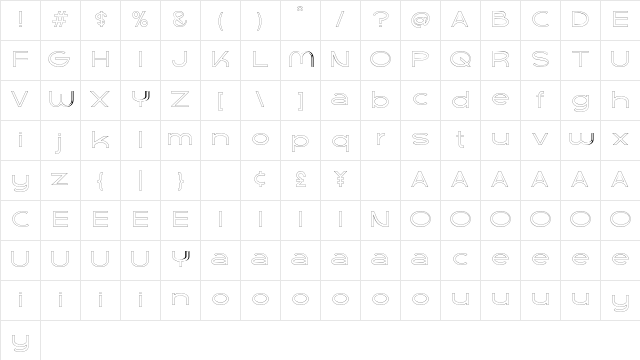 Kame Free Outline Regular Character Map Kame Free Outline Regular Character Map