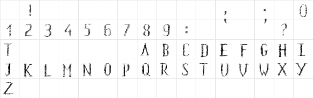 Yeah Regular Character Map