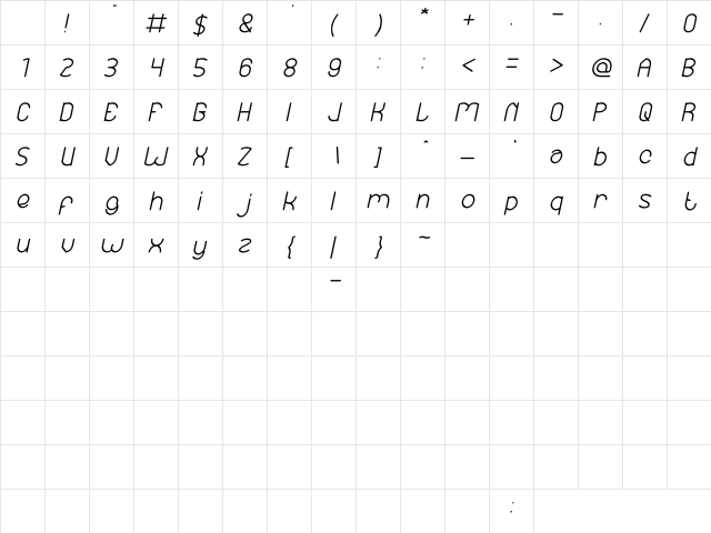 Essential Arrangement Bold Italic Character Map Essential Arrangement Bold Italic Character Map