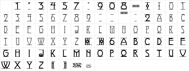 Avignon NF Regular Character Map Avignon NF Regular Character Map
