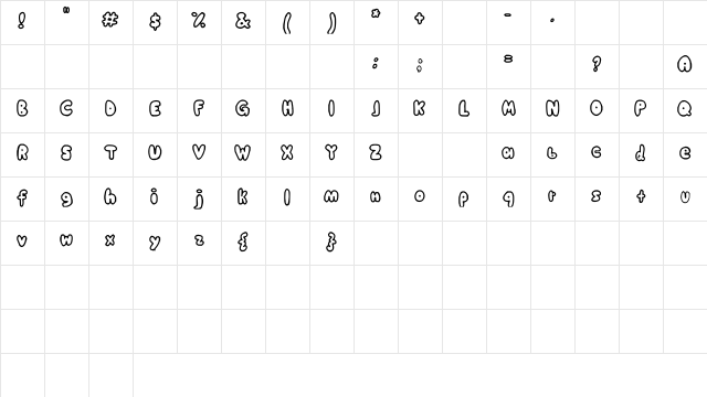 CK_FATFONTB Medium Character Map
