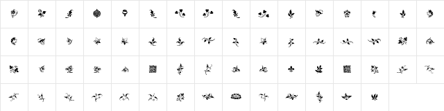 Rough Fleurons Free Regular Character Map Rough Fleurons Free Regular Character Map