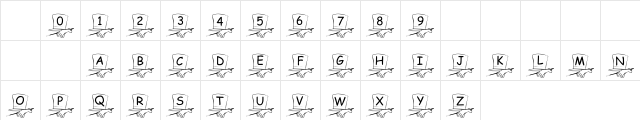101! Magician's Hat Regular Character Map