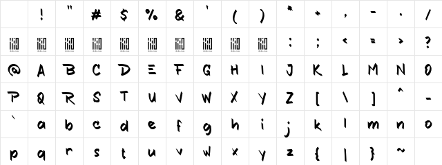 Newkids Crew DEMO Character Map Newkids Crew DEMO Character Map