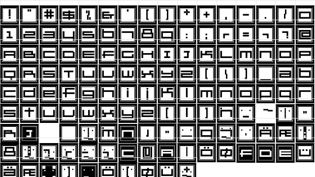 GridExGallery Regular Character Map GridExGallery Regular Character Map