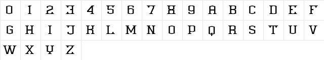 Anthony Demoversion Regular Character Map Anthony Demoversion Regular Character Map