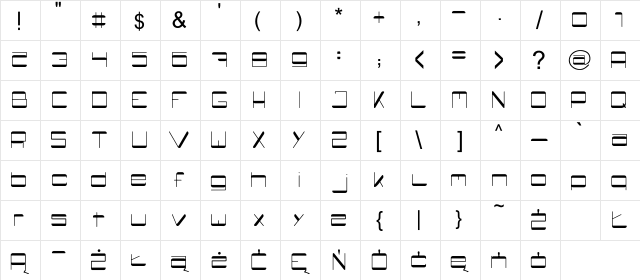 ryszard Regular Character Map