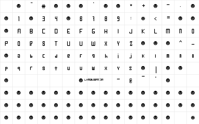 Leven Regular Character Map