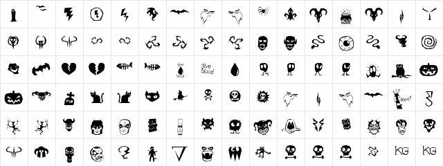 ILL oCtoBer 98 Normal Character Map