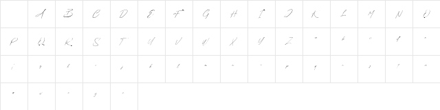 Fredericy Free For Personal Use Regular Character Map