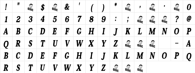 Babylon Regular Character Map Babylon Regular Character Map
