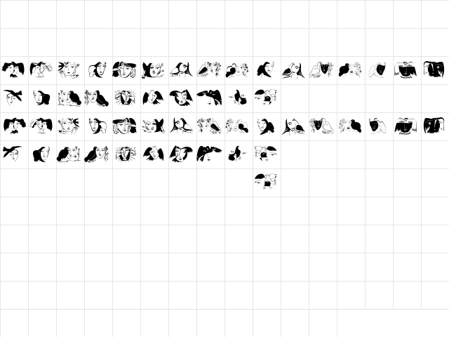 Pabloesque2005 Regular Character Map