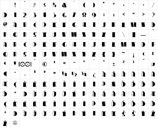 Conga Line NF Regular Character Map