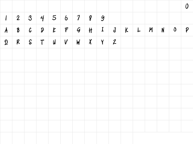 SOCIAL DISTANCE Regular Character Map