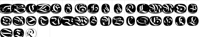 SchneidlerSolitairesRound Regular Character Map