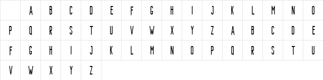 Bondie Regular Character Map Bondie Regular Character Map