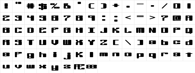 Off Kilter R BRK Regular Character Map Off Kilter R BRK Regular Character Map