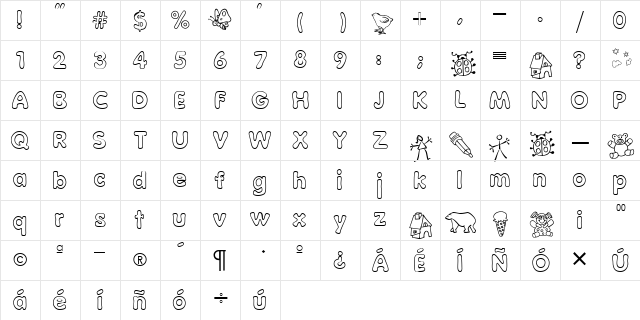 AbcHeadlines Regular Character Map AbcHeadlines Regular Character Map