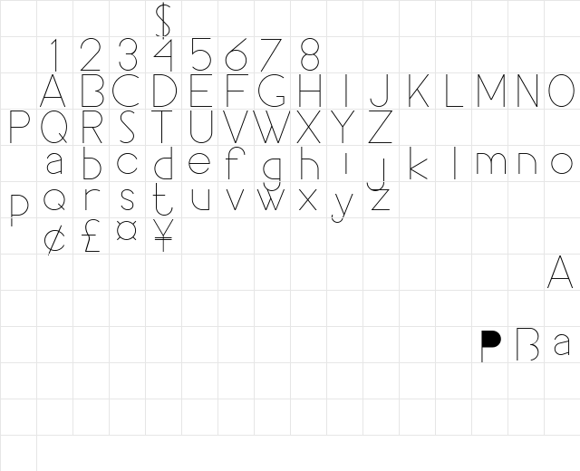 Pacitan Demo Regular Character Map