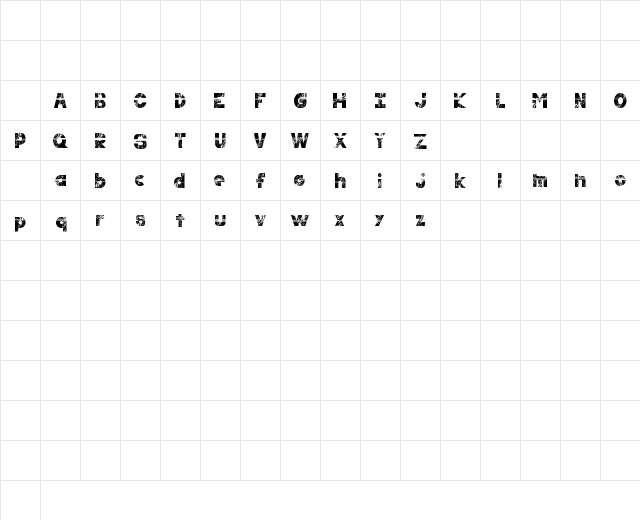 resilience Bold Character Map resilience Bold Character Map