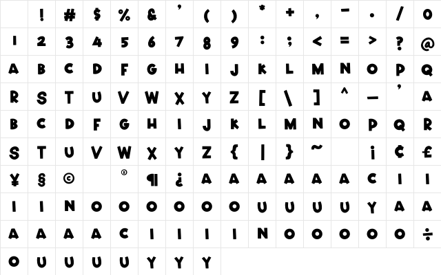 Justice Story Regular Character Map Justice Story Regular Character Map