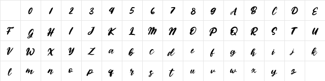 Bitman Regular Character Map Bitman Regular Character Map