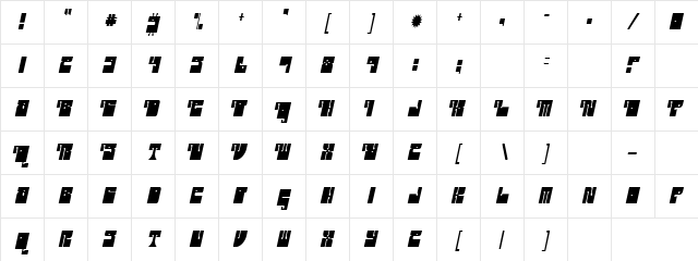 Chart Beat Regular Character Map Chart Beat Regular Character Map