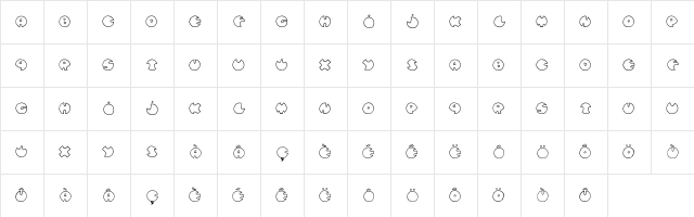 bulle de confiance Regular Character Map bulle de confiance Regular Character Map