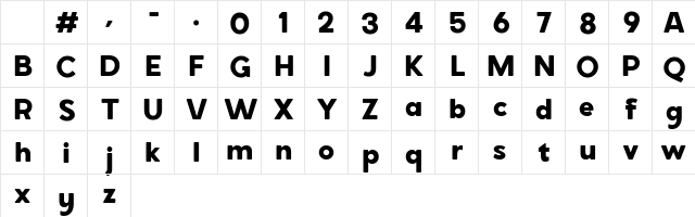 ZT Grafton Regular Character Map ZT Grafton Regular Character Map