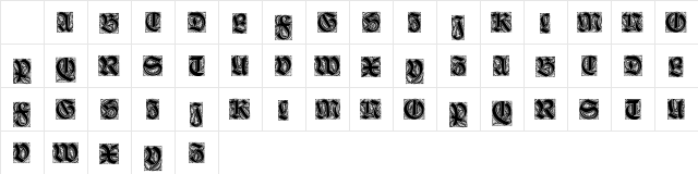Ehmcke-Schwabacher Initialen Regular Character Map Ehmcke-Schwabacher Initialen Regular Character Map