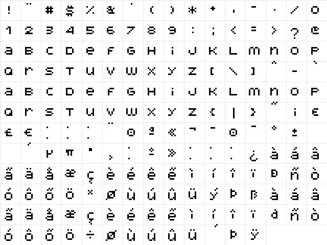 Ladybug Px Regular Character Map Ladybug Px Regular Character Map